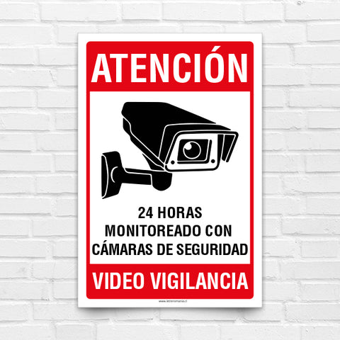 Atención Cámaras Video Vigilancia