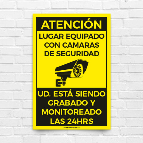 Attention Place Equipped with Security Cameras