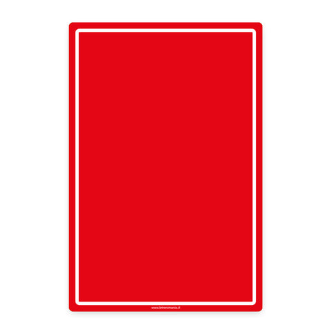 Letrero Rojo Vertical
