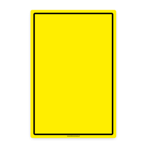 Vertical Yellow Sign